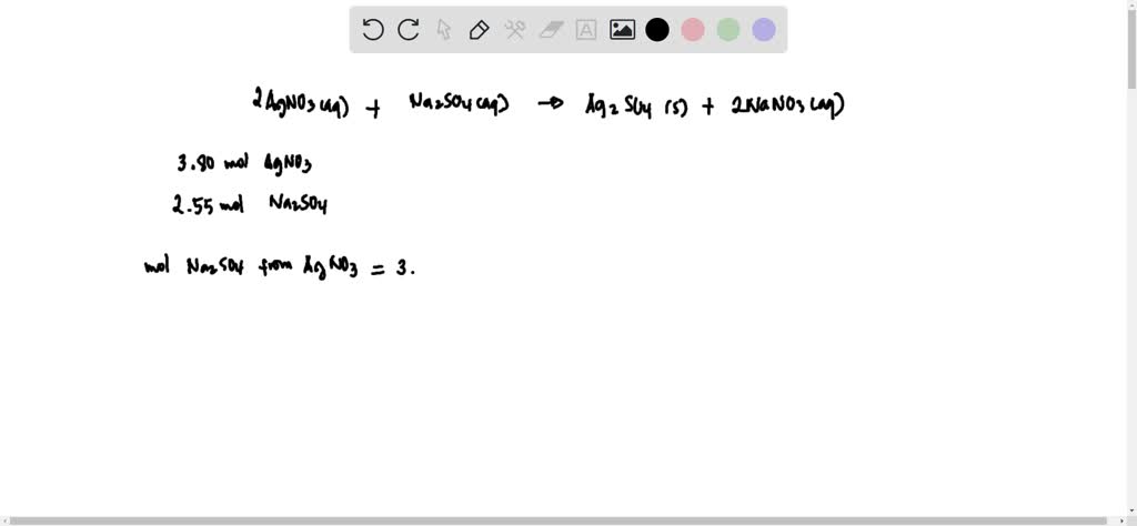 Solved Silver Sulfate Is Precipitated From Solution According To The Following Reaction 2 Agno3 3281