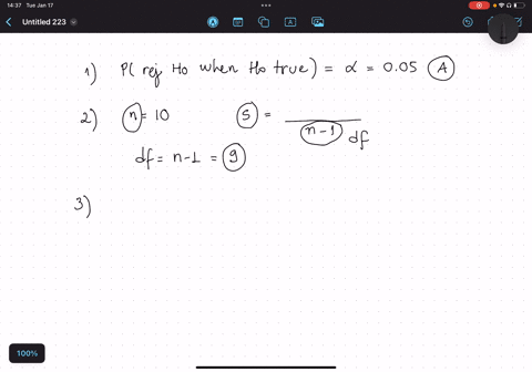 if-is-05-and-n-25-the-probability-of-rejecting-the-null-hypothesis-if-the-null-hypothesis-is-true-is-a-05-b-95-c-05sqrt25-01-d-95sqrt25-if-the-sample-size-on-which-a-standard-deviation-is-co-71523