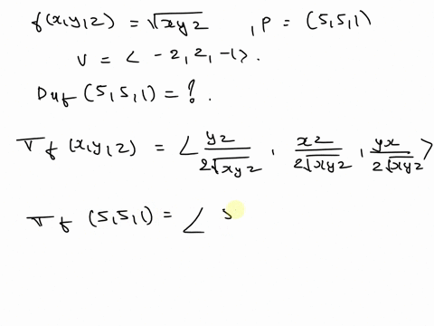 find-the-directional-derivative-of-the-function-at-the-given-point-in-the-direction-of-vector-v-fx-y-z-xyz-5-5-1-v-2-2-1-duf5-5-1-25012