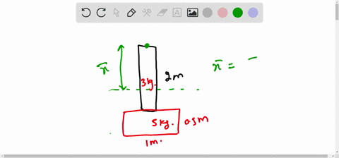 the-pendulum-consists-of-the-3-kg-slender-rod-and-the-5-kg-thin-plate-determine-the-location-bary-of-72738