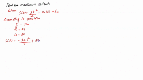 the-distance-of-a-projectile-such-as-a-rocket-above-the-earths-surface-under-the-influence-of-gravity-after-t-seconds-is-modeled-by-the-quadratic-function-9t2-1-vot-s0-where-t-z-0-9-force-of-93804