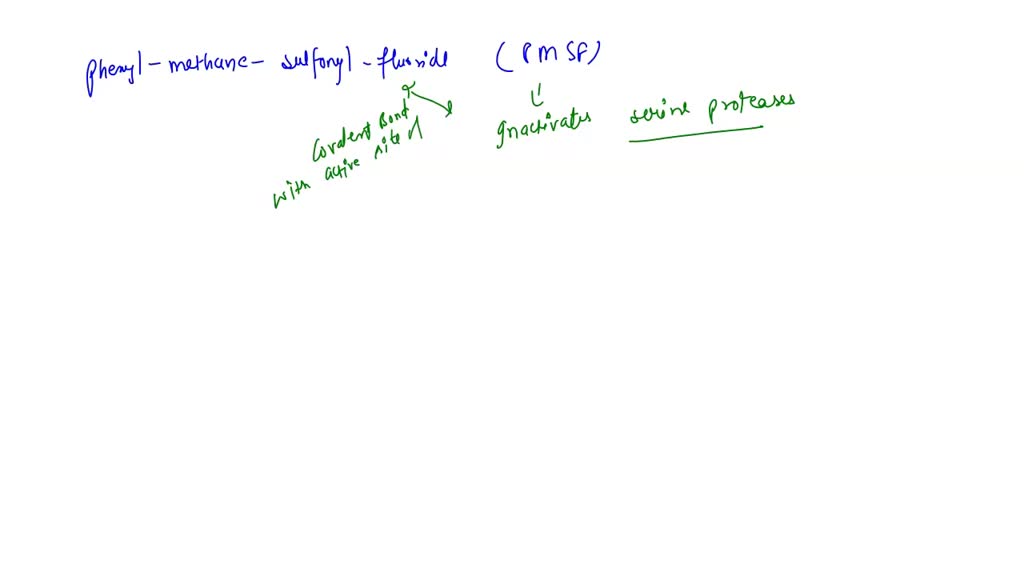 SOLVED: The binding of Di Iso Propyl Fluoride to a serine residue in ...