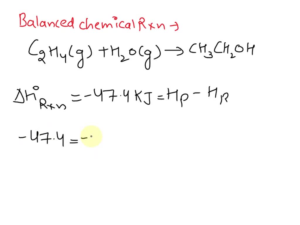 SOLVED A scientist measures the standard enthalpy change for the
