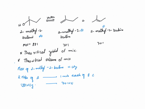experiment-in-this-experiment-tertiary-alcohol-2-methyl-2-butanol-t-amyl-alcohol-is-dehydrated-using-sulfuric-acid-the-product-of-this-reaction-mixture-of-alkenes_-purified-and-then-analyzed-26537