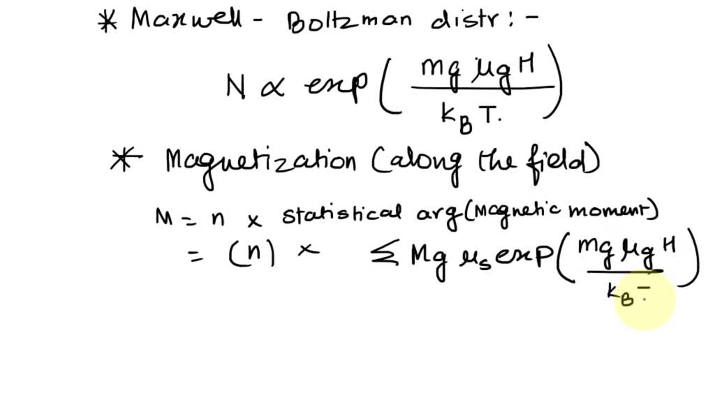 SOLVED: (a) Find the magnetization as a function of magnetic field and ...