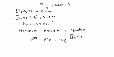 a-calculate-the-ph-of-a-solution-that-is-010-m-in-pyridine-of-015-m-in-pyidinium-chloride-kb-for-pyridine-is-152-x-10-9-b-determine-the-ph-of-a-solution-after-010-mole-of-naoh-is-added-to-10-91936