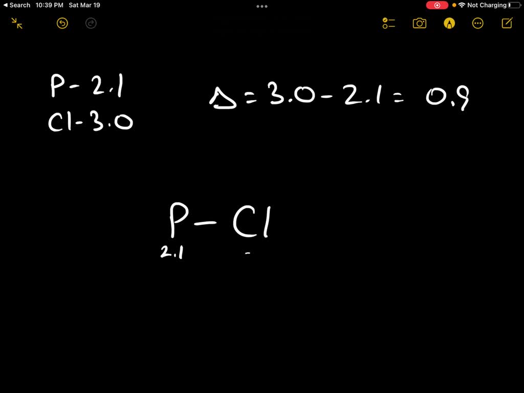 SOLVED 'Electronegativity values for phosphorus and chlorine and are 2