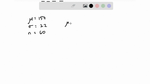 a-population-has-a-mean-157-and-a-standard-deviation-22-find-the-mean-and-standard-deviation-of-the-sampling-distribution-of-sample-means-with-sample-size-n60-the-mean-is-x-and-the-standard-32228