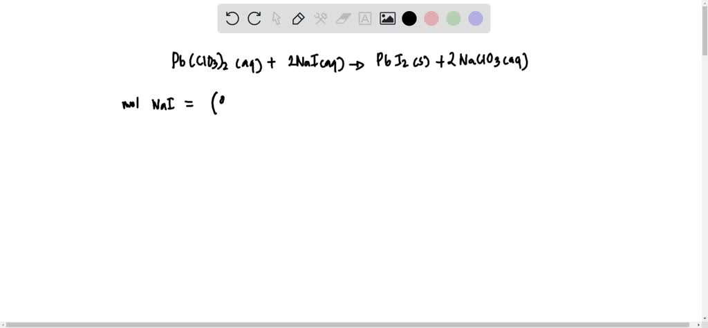 SOLVED Write The Balanced Equation For The Reaction Of Aqueous Pb CIO3 