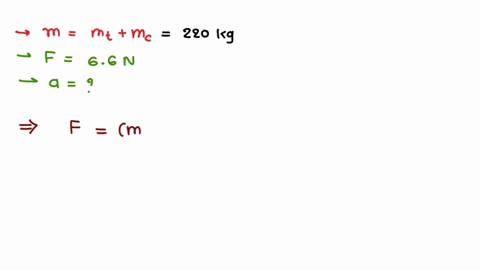 a-truck-is-used-to-pull-another-car-with-a-constant-force-of-66oon-if-the-combined-mass-of-the-truck-and-the-car-is-220kg-what-is-the-magnitude-of-the-acceleration-of-the-truck-50694