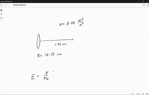 a-disk-of-radius-r-1055-cm-is-centered-at-the-origin-and-lies-in-the-y-z-plane-the-disk-has-a-surface-charge-density-0-352-x-10-6-cm-evaluate-the-electric-field-ex-produced-by-this-disk-alon-69257