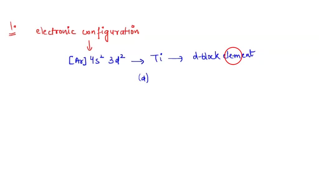 SOLVED [Ar] 4s^23d^2 is the noble gas notation for Vanadium Scandium