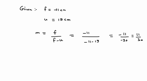 an-object-is-19-cm-in-front-of-a-diverging-lens-that-has-a-focal-length-of-11-cm-how-far-in-front-of-the-lens-should-the-object-be-placed-so-that-the-size-of-its-image-is-reduced-by-a-factor-48464