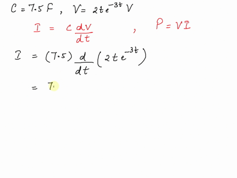 if-the-voltage-across-a-75-f-capacitor-is-2te3t-v-find-the-current-and-the-power-81234