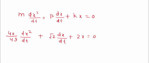 a-4-spring-measures-8-m-long-after-a-mass-weighing-245-n-is-attached-to-it-the-medium-through-which-the-mass-moves-offers-a-damping-force-numerically-equal-to-vz-times-the-instantaneous-velo-23815