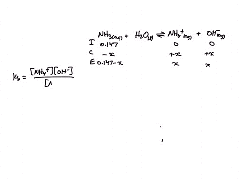 calculate-the-ph-and-poh-of-a-0147-m-aqueous-solution-of-nh3-the-kb-of-nh3-at-25oc-is-18x10-5-nh3aqh2ol-nh4aqoh-aq-41158