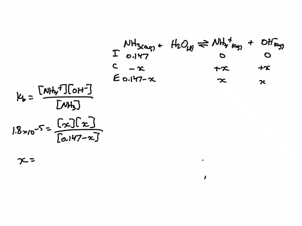 Solved Calculate The Ph And Poh Of A M Aqueous Solution Of Nh