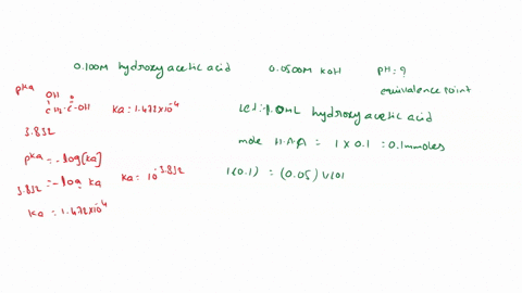 what-is-the-ph-at-the-equivalence-point-when-0100-m-hydroxyacetic-acid-is-titrated-with-0050-0-m-koh-45236
