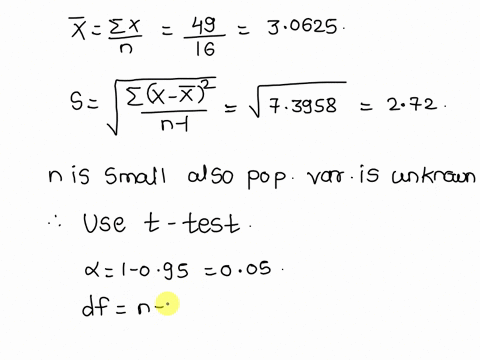 you-are-interested-in-finding-95-confidence-interval-for-the-mean-number-of-hours-that-college-students-spend-on-line-each-day-the-data-below-show-the-results-of-a-survey-of-16-college-stude-78846