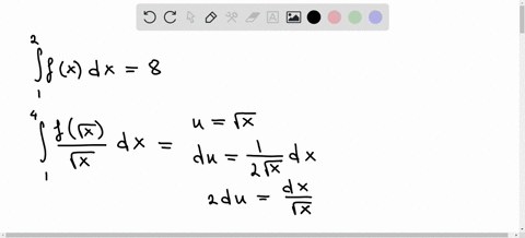 question-5-2-pts-suppose-that-f-is-a-continuous-function-such-that-fr-dx-8-determine-the-value-of-the-definite-integral-fvz-dx-69818