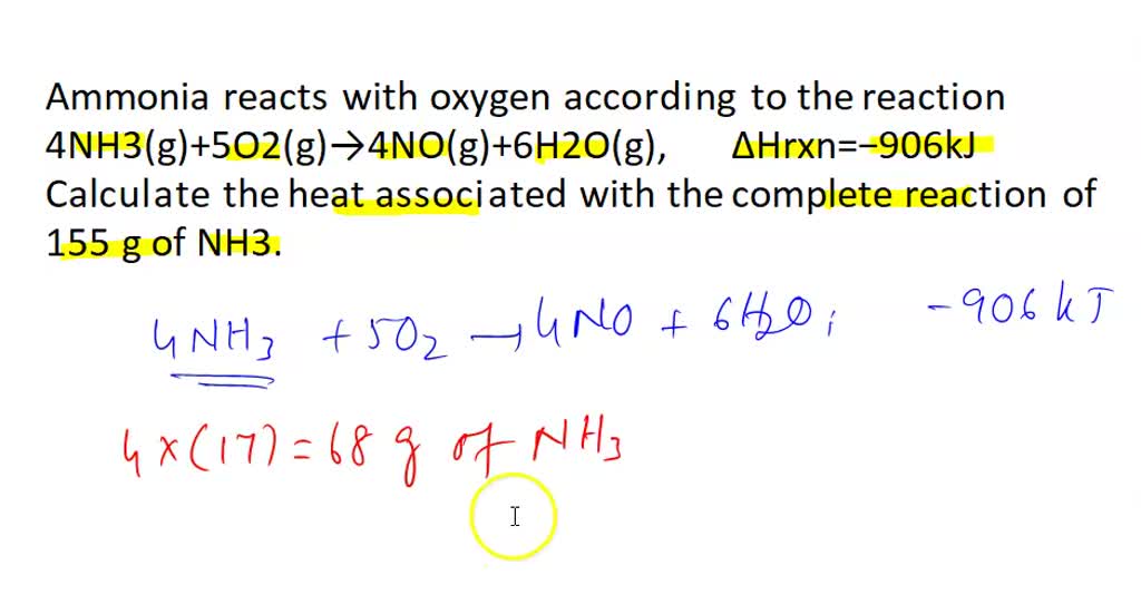 A. Ammonia Reacts With Oxygen According To The Reaction: 4NH3(g) + 5O2 ...