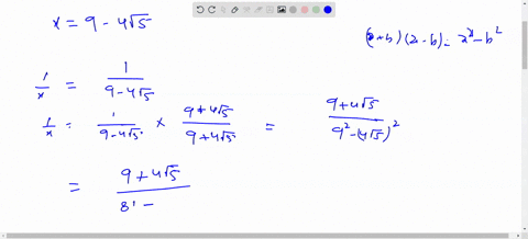 if-x-is-equal-to-9-minus-4-root-5-then-find-the-value-of-root-x-minus-one-upon-root-x-62788