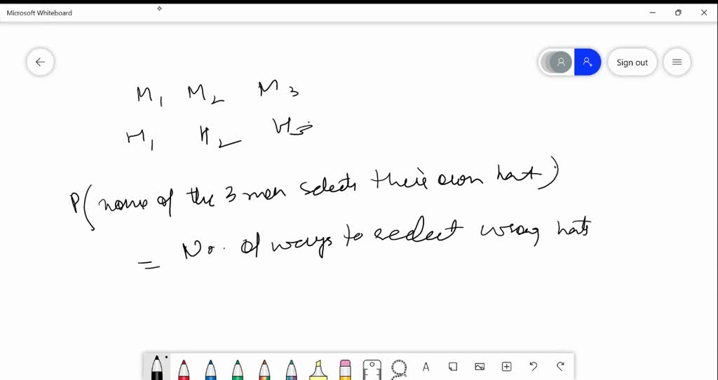 SOLVED Suppose that each of 3 men at a party throws his hat in the