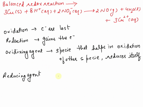 can-you-explain-in-detail-on-how-to-get-the-anwer-what-is-the-oxidizing-agent-in-the-unbalanced-reaction-cus-haq-no3-aq-nog-h2ol-cu2aq-a-cu-b-h-c-no3-d-no-e-cu2-80114