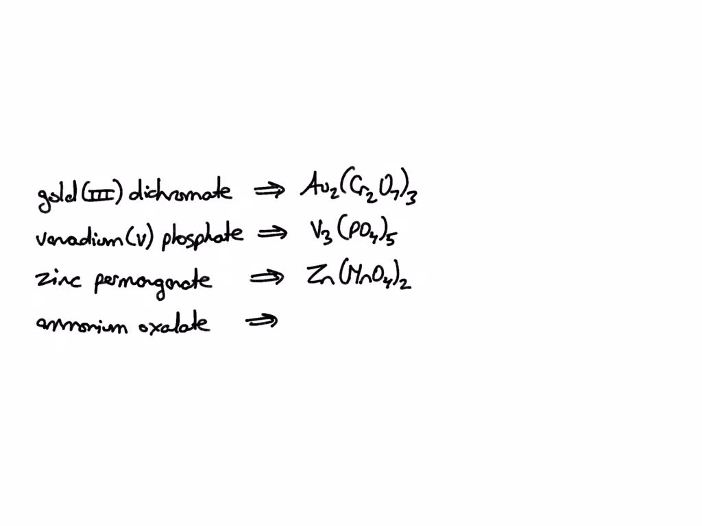 SOLVED 10. Give the correct chemical formula for the Gold following