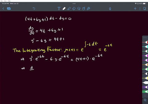 obtain-the-general-solution-to-the-equation-4t-6y-1dt-dy-0-the-general-solution-is-yt-ignoring-lost-solutions-if-any-57025