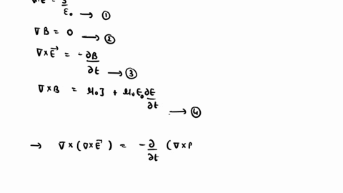 a-write-down-the-differential-form-of-maxwells-four-equations_-show-that-by-taking-the-curl-of-both-sides-of-faraday-law-maxwells-third-equation-wave-equation-of-the-form-82e-v2e-v2-8t2-can-10947