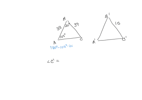 enter-a-number-rounded-to-two-decimals-two-triangles-abc-and-abc-are-similar-angle-a-measures-1050-and-angle-b-measures-200-of-bc-is-39-inches-and-the-length-of-bc-is-15-inches_-the-length-o-23386