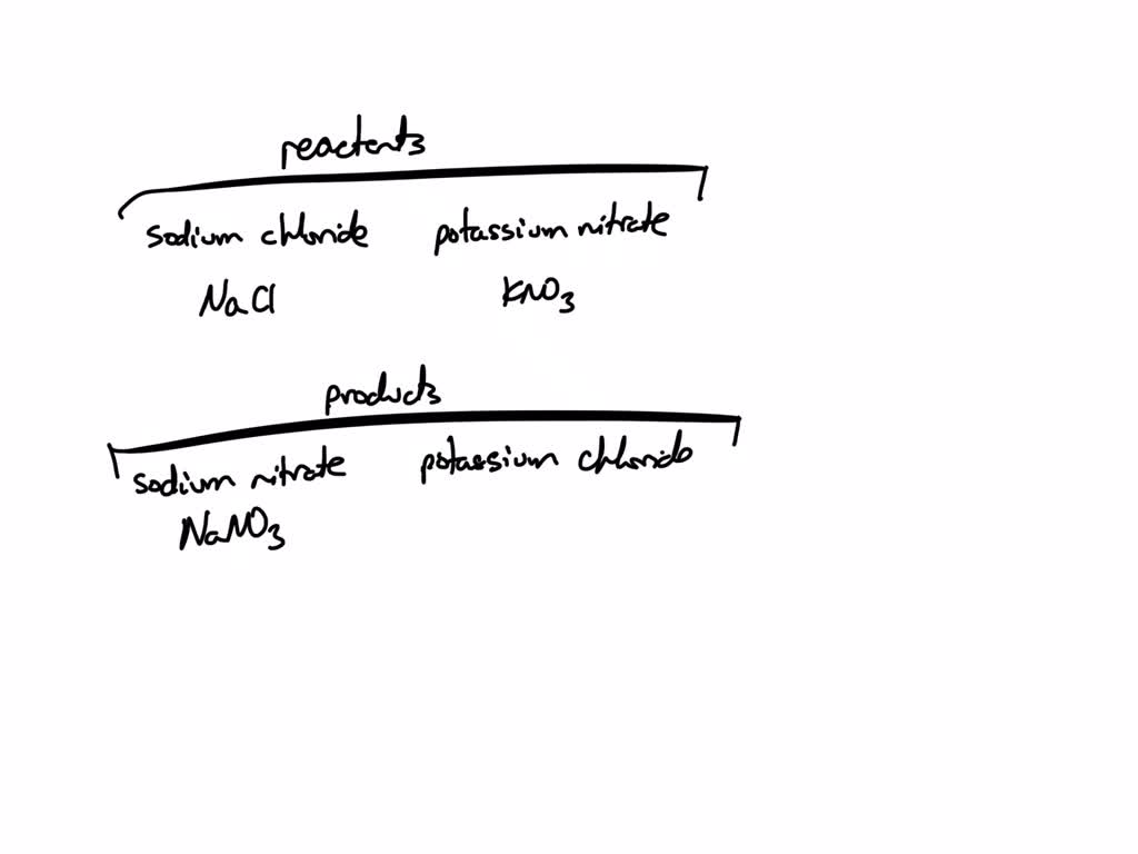 SOLVED Reaction 8 Aqueous sodium chloride aqueous potassium nitrate