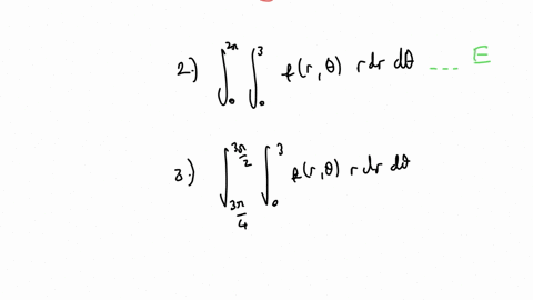 match-each-double-integral-in-polar-with-the-graph-of-the-region-of-integration-1-int_02-pi-int_34-fr-theta-r-d-r-d-theta-2-int_02-pi-int_03-fr-theta-r-d-r-d-theta-3-int_3-pi-43-pi-2-int_03-fr-theta-r