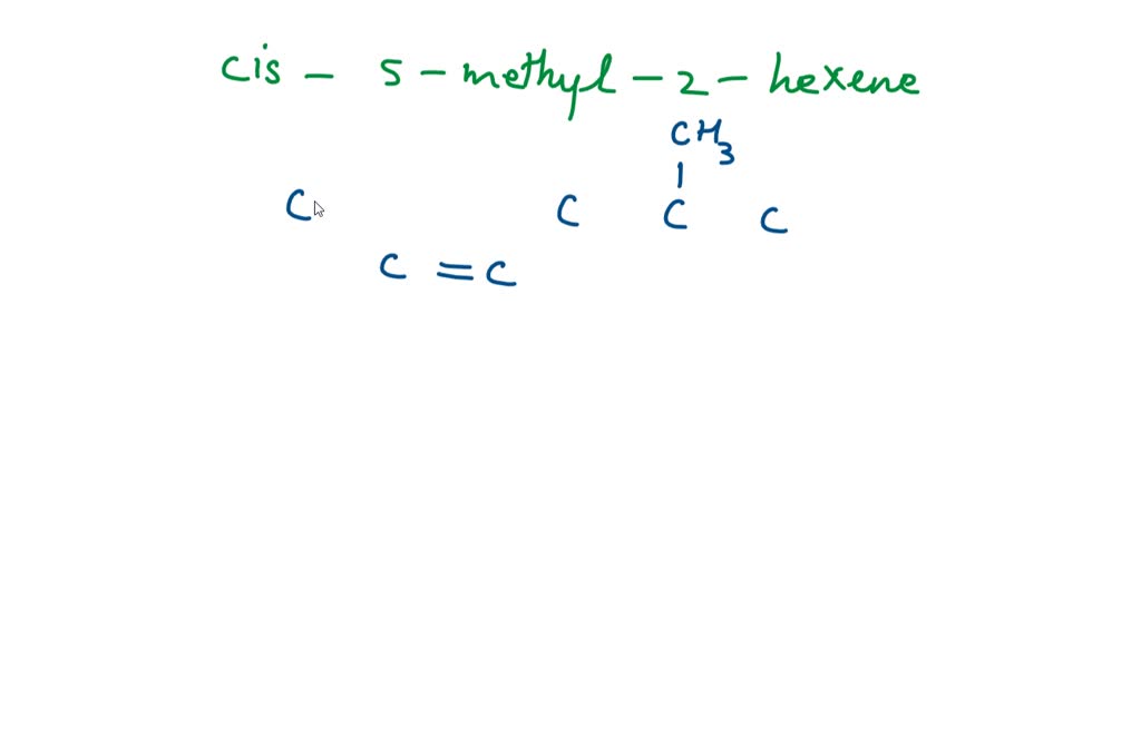 SOLVED How do I draw the structure cis2,3dibromo2hexene?