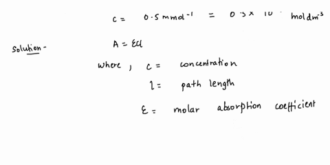 radiation-of-wavelength-280-nm-passed-through-10-mm-of-a-solution-thatcontainedan-aqueous-solution-of-the-amino-acid-tryptophan-at-aconcentration-of-050-mmol-l-the-light-intensity-is-reduced-80633