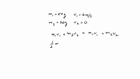 a-50-g-marble-moving-at-20-ms-strikes-a-20-g-marble-at-rest-what-is-the-speed-of-each-marble-immediately-after-the-collision-assume-the-collision-is-perfectly-elastic-and-the-marbles-collide-61677