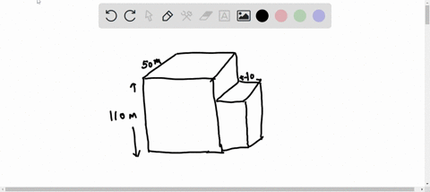 an-office-building-has-the-dimensions-shown-whatis-the-volume-of-the-building-2-50-m-10-m-90-m-110-m-70-m-59577