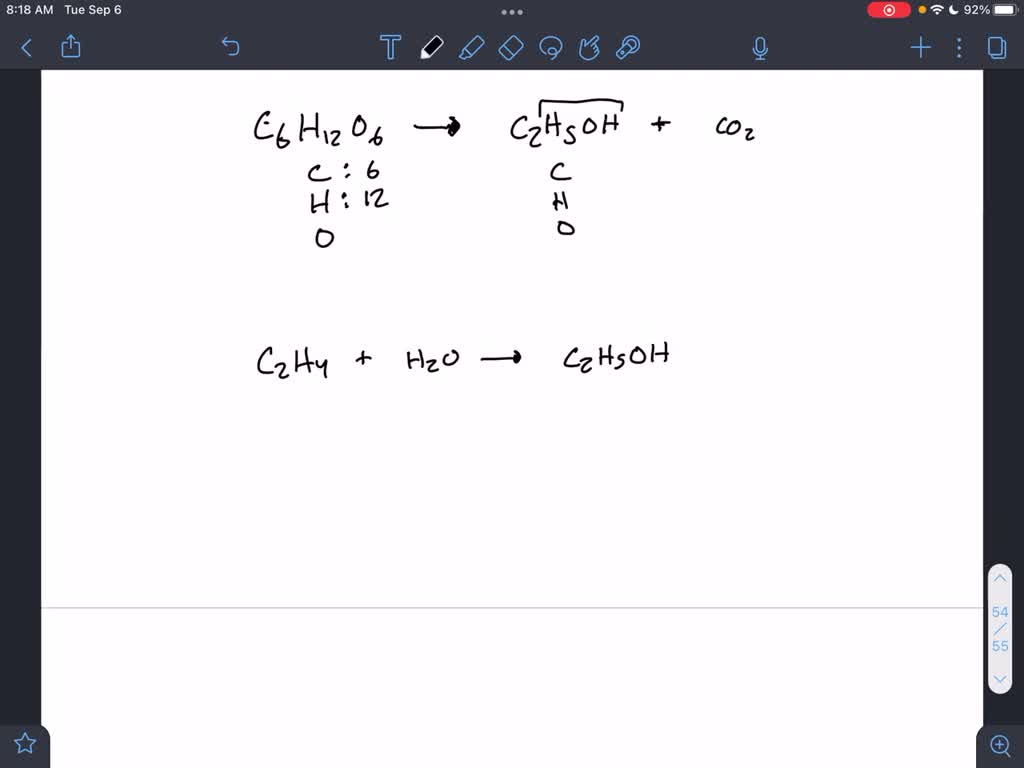 SOLVED Ethanol C2H5OH is a very important chemical. In addition