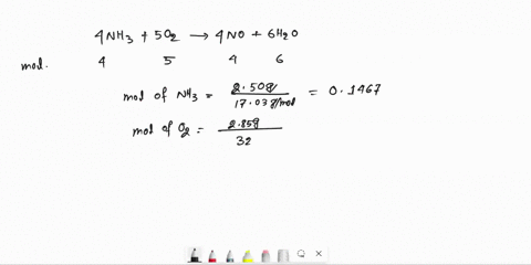 consider-the-following-reaction-4nh3-5o2-4no-6h2o-if-250g-of-nh3-were-allowed-to-react-with-285g-of-o2-how-many-grams-of-no-will-be-produced-select-one-a-188-b-151-c-169-d-193-e-214-54625
