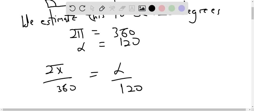 SOLVED: Estimate the angle to the nearest one-half radian.