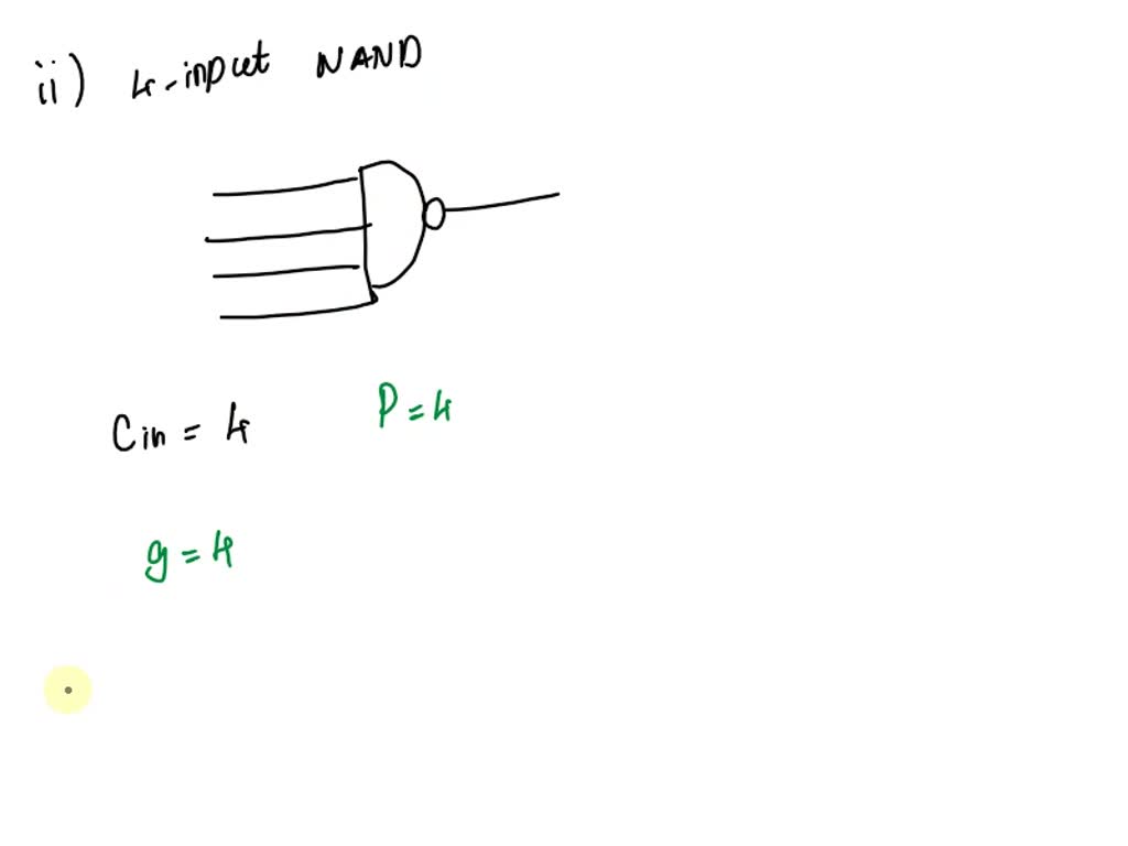 SOLVED: (b) If Gu And Gd Are The Logical Effort Of The Rising And ...