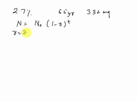 a-radioactive-substance-decays-at-an-exponential-rate-of-27-each-yeardetermine-the-amount-of-radioactive-substance-after-65-years-if-the-original-amount-of-substance-was332mg-o323-o56-o57-02-33378