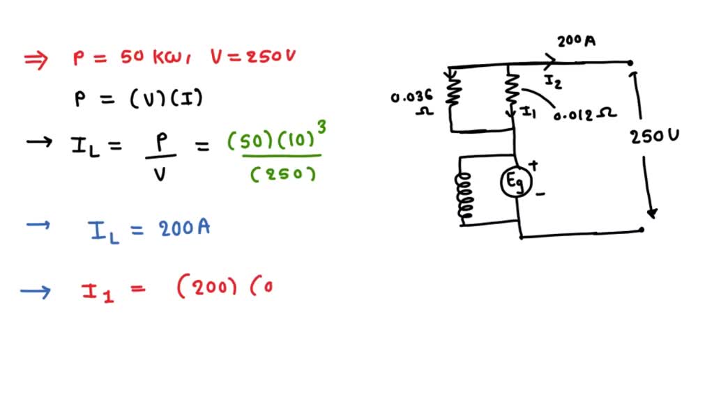 SOLVED: Each of the series field coils of a 4 pole 50kW 250V short ...