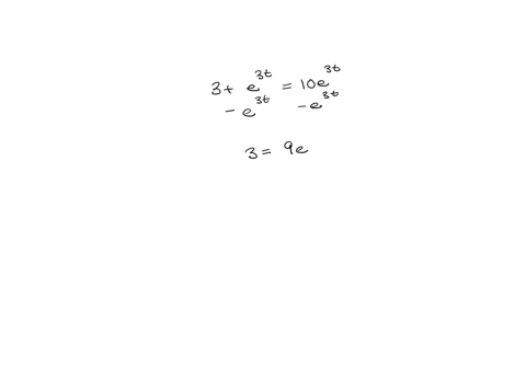 solve-3e3t10e3t-enter-the-exact-answer-hint-rearrange-the-equation-and-then-take-the-natural-logarithm-ln-of-both-sides-t