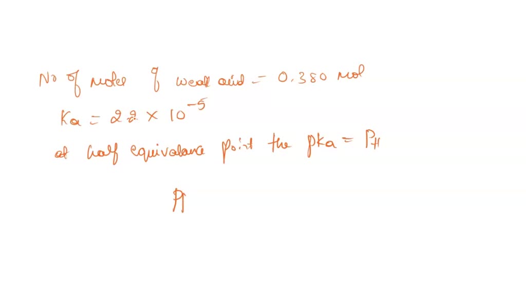 SOLVED The halfequivalence point of a titration occurs half way to