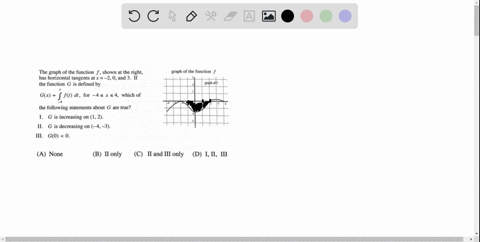 the-graph-of-the-function-f-shown-at-the-right-has-horizontal-tangents-at-x-2-0-and-3-the-function-g-is-defined-by-graph-of-the-function-graph-off-gx-f-ft-dt-_-for-4-4-which-of-the-following-00505