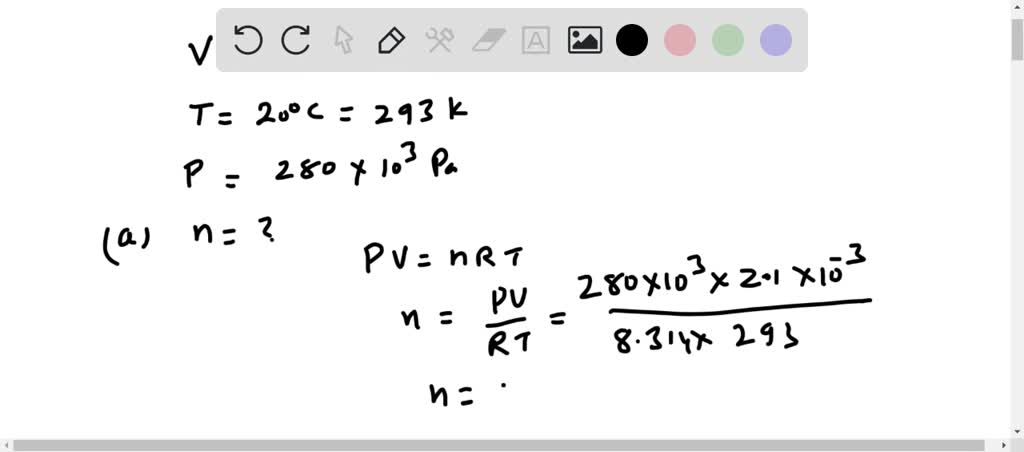 SOLVED: A bicycle tire has a volume of 2.1 × 10^–3 m^3. On a day when