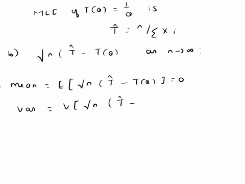 let-x1-xn-be-a-random-sample-from-a-distribution-with-the-pdf-as-fx-cie-0-1-exp-_ti0-where-0-0ti-0-for-i-1-find-mle-7-of-70-where-70-10-find-the-asymptotic-distribution-of-vnr-_-70-as-n-3-oo-24086