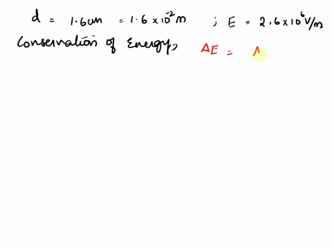 an-electron-is-released-from-rest-at-the-negative-plate-of-a-parallel-plate-capacitor-and-accelerates-to-the-positive-plate-see-the-drawing-the-plates-are-separated-by-a-distance-of-16-cm-an-50027